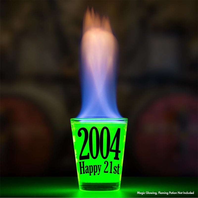 Make Em Laugh 2004 Happy 21st Birthday Shot Glass Gift - Celebrate Turning Twenty-One - Perfect Birthday Gifts for Him or Her - Party Supplies - Image 3
